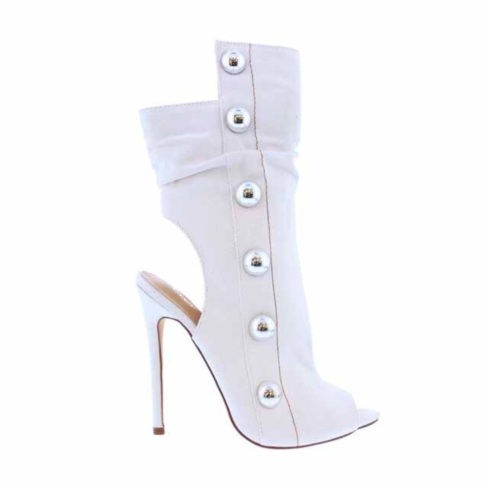 Shenanigans Women's Peep Toe Boots